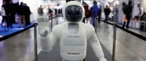 MADRID, SPAIN - JANUARY 28: A robot is seen during International Robotics Fair at Pabellon de Cristal in Madrid, Spain on January 28, 2016. (Photo by Burak Akbulut/Anadolu Agency/Getty Images)
